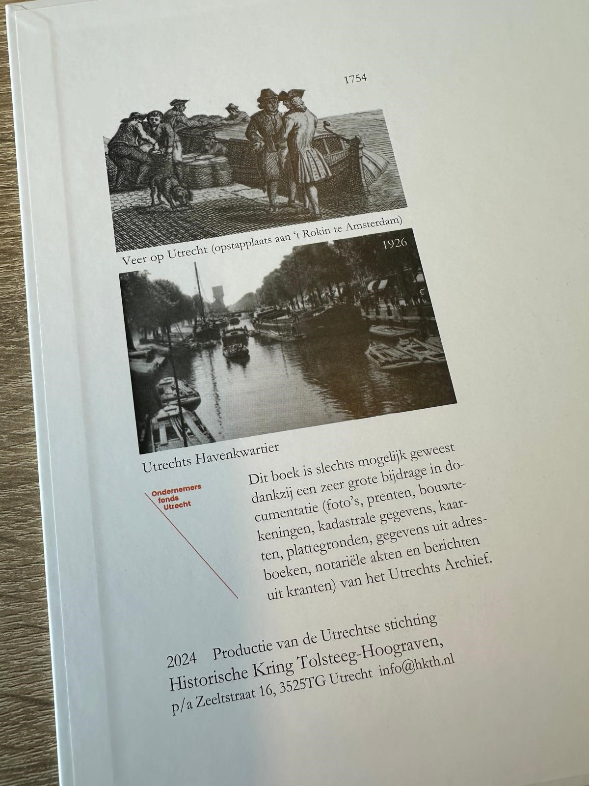 Boek 750 jaar Vaartsche Rijn - Ondernemersfonds Utrecht